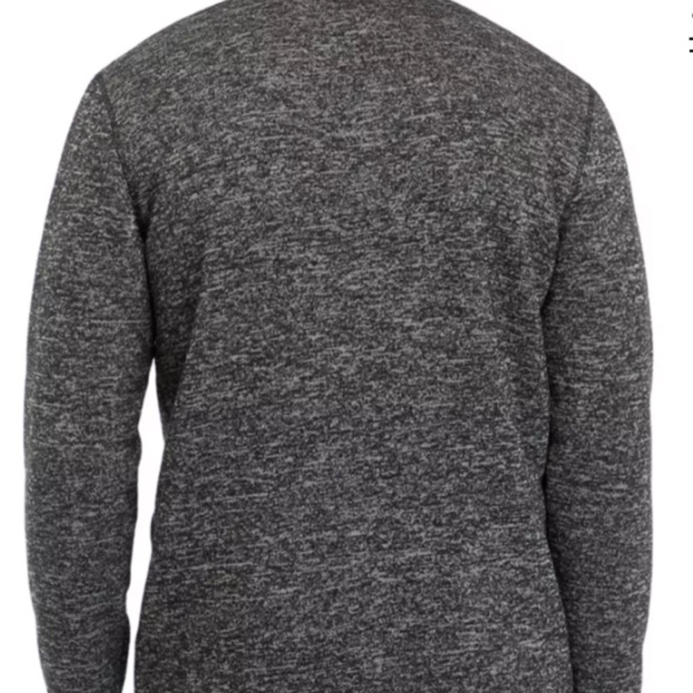 Preowned like New Fleece Original Weatherproof Men's Charcoal Zip-Up Sweater. - Picture 10 of 16